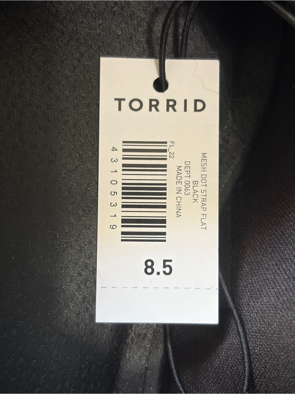 Torrid size 8.5 WW mesh strap flat black NWT - Picture 9 of 10